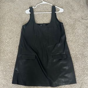 ZARA FAUX LEATHER DRESS - size S
